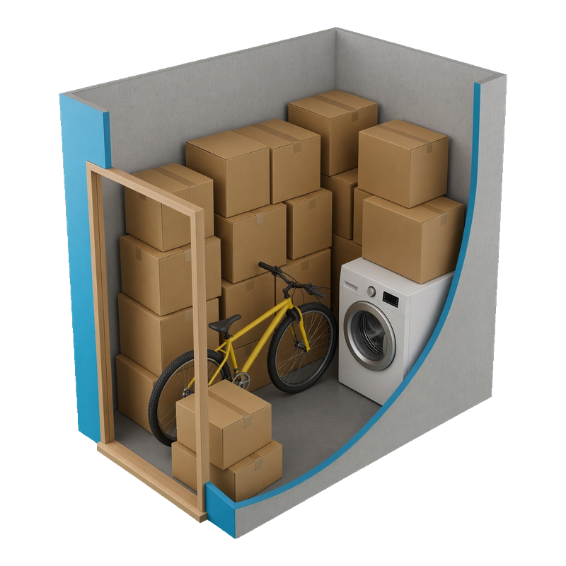 Medium unit — about 26 square feet, like a compact garden shed